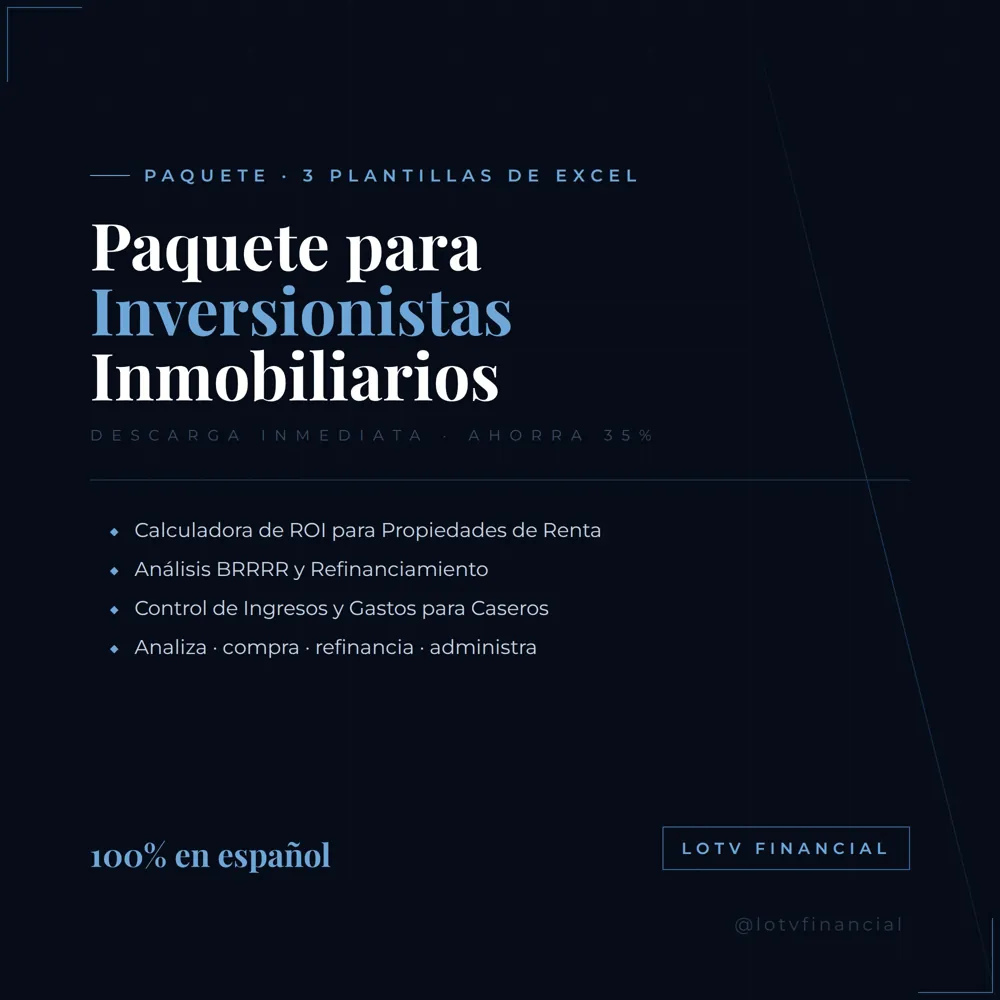 Paquete para Inversionistas en Bienes Raíces